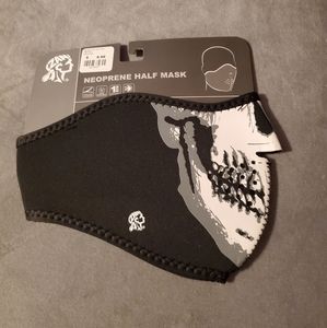 Neoprene half skull face mask